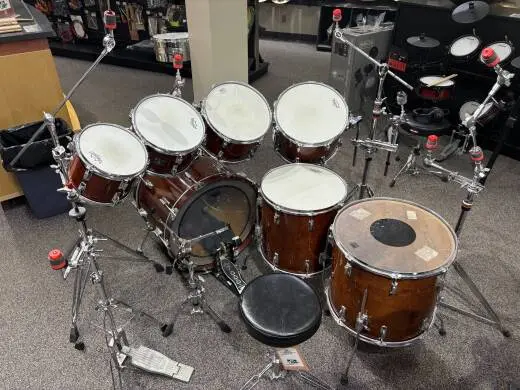 Tama 1982 Superstar 7 Piece Drums with Hardware and Cases 2