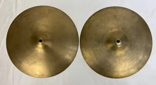 Vintage A. Zildjian 14 inch New Beat Hi Hats Made in Canada