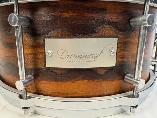 DRUMMOND 6x14 Walnut Stave Snare Drum 2
