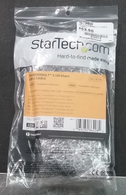 StarTech - TBLT3MM2M Thunderbolt3 Cable (USB-C)
