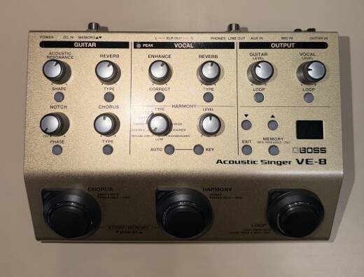 BOSS VE-8 Acoustic Singer Vocal Processor | Long & McQuade