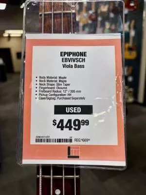 Epiphone - EBVIVSCH 2