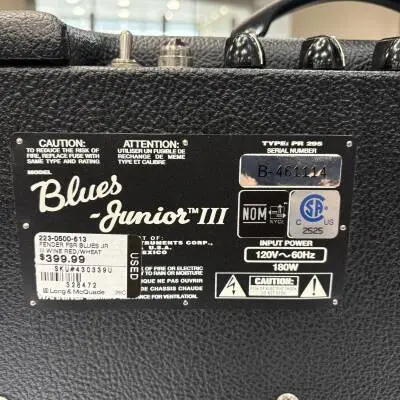 Store Special Product - Fender Blues Jr III - Black