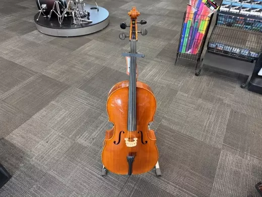 SCARLATTI CARVED 3/4 CELLO OUTFIT