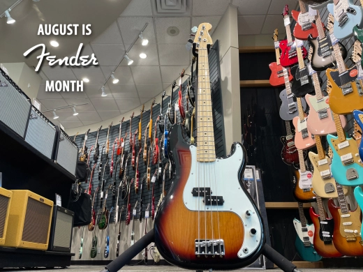FENDER MONTH - PLAYER P-BASS 3 TONE SUNBURST