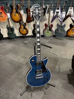 Epiphone Les Paul Custom Limited Edition Quilt Top - Viper Blue