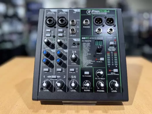 Mackie 6ch Pro Mixer With Effects And USB