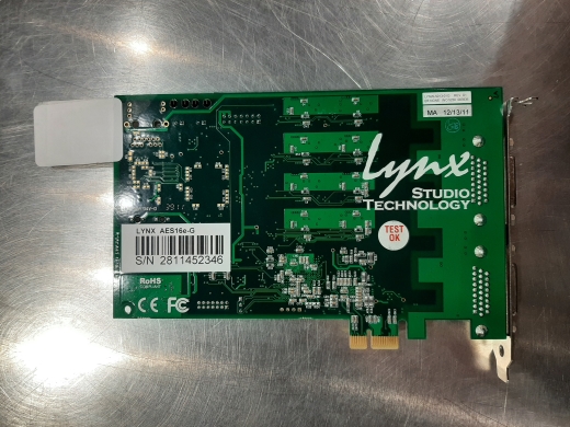 LYNX AES16 AES/EBU INTERFACE (PCI-E) 2