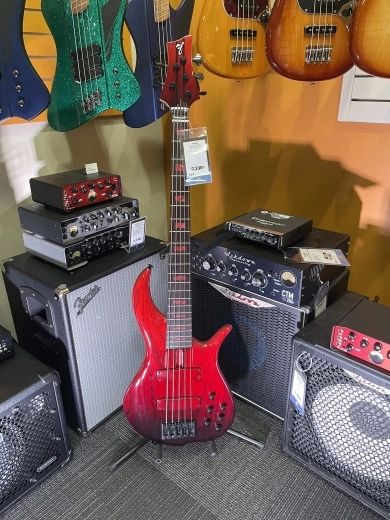F-Bass Custom Shop BN 5-String - Transparent Red
