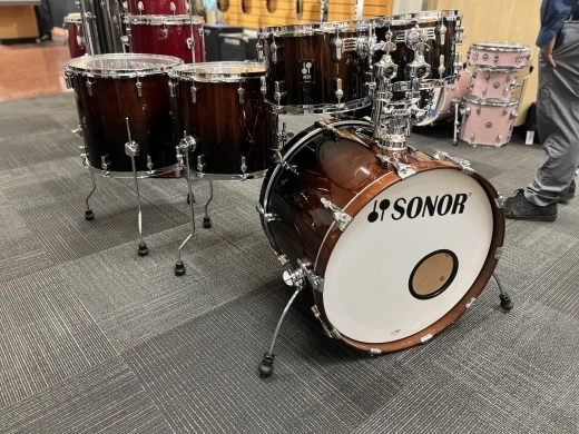 Sonor AQ2 Stage 5-Piece Shell Pack (22,10,12,16,SD) - Brown Fade