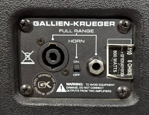 GK 4X10 800W 8 OHM BASS CABINET 2