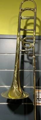 S. E. Shires - Q-Series Large Bore Professional Trombone with Rotary F-Attachment - Yellow-Brass Bell