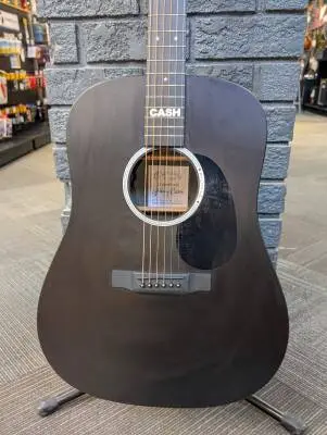 Martin Guitars - DX Johnny Cash Dreadnought HPL Acoustic-Electric Guitar - Jett Black 2