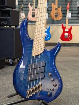 Store Special Product - Dingwall Guitars - Combustion 5-String Electric Bass with Quilted Maple Top - Indigoburst