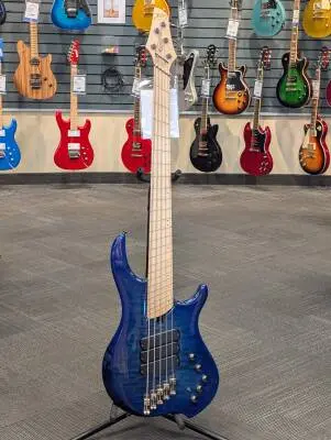 Dingwall Guitars - Combustion 5-String Electric Bass with Quilted Maple Top - Indigoburst 2