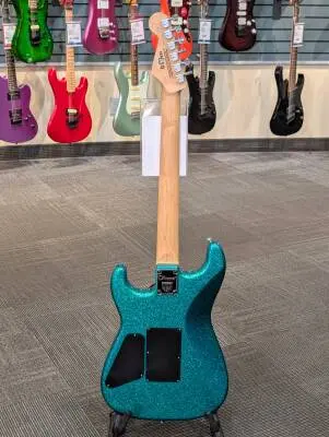 Charvel Guitars - Pro-Mod San Dimas Style 1 HSS FR M, Maple Fingerboard - Aqua Flake 2