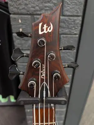 Store Special Product - ESP Guitars - LTD B-1005 5-String Bass - Natural Satin Bocote