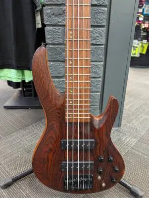 Store Special Product - ESP Guitars - LTD B-1005 5-String Bass - Natural Satin Bocote