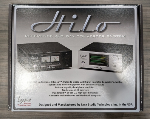 Lynx Studio Technology Hilo シルバー USB版 Gear Hunter | Lynx - Hilo A/D And D/A Converter With USB