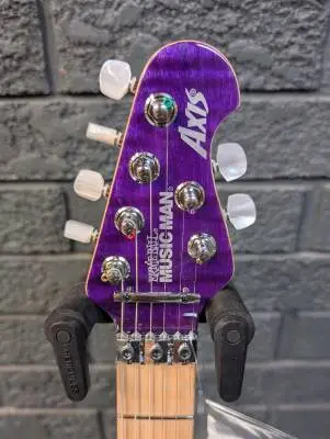 Ernie Ball Music Man: 30th Anniversary Axis Electric Guitar with Hardshell Case - Translucent Purple Quilt 2