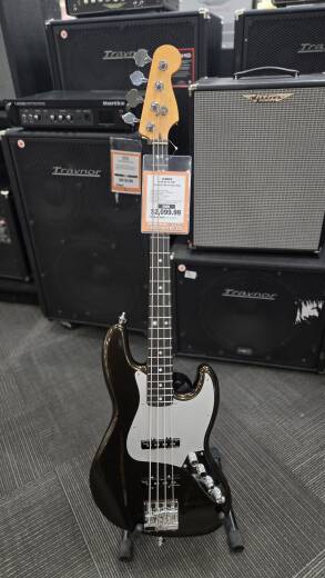 Store Special Product - Fender American Ultra II Jazz Bass, Ebony Fingerboard - Texas Tea