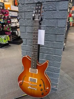 Eastman Guitars - Romeo Thinline Hollowbody Electric Guitar with Hardshell Case - Goldburst