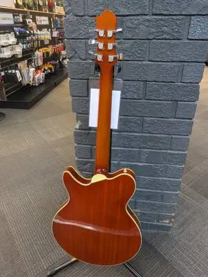 Store Special Product - Eastman Guitars - Romeo Thinline Hollowbody Electric Guitar with Hardshell Case - Goldburst