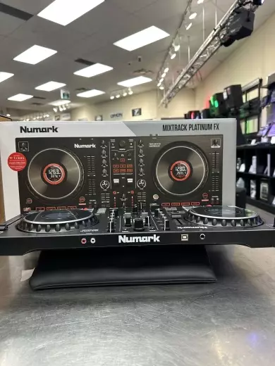 Numark - Mixtrack Platinum FX 4-Deck DJ Controller with Jog Wheel Displays and FX Paddles 3