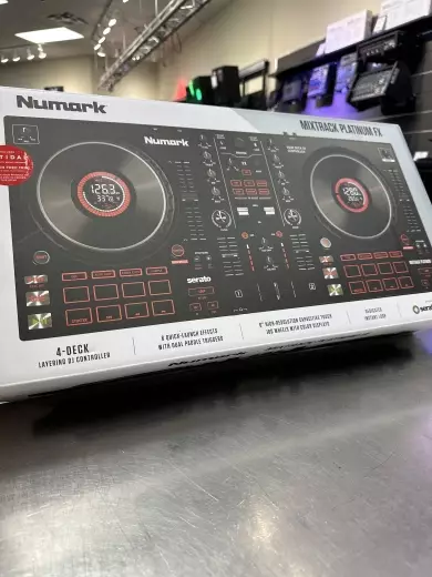 Numark - Mixtrack Platinum FX 4-Deck DJ Controller with Jog Wheel Displays and FX Paddles 5