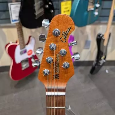Ernie Ball Music Man: Cutlass RS HSS Electric Guitar with Case - Lakeside Blue 2