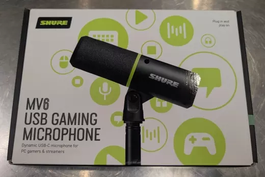 Shure - MV6 USB Gaming Microphone - Black