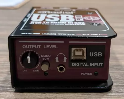 Radial - USB-Pro Stereo DI for Laptops w/Level Control 2