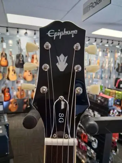 EPI SG STANDARD LEFTY- ALPINE WHITE 2