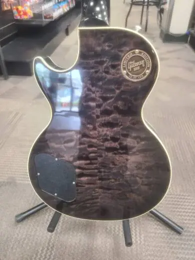 GIBSON 2017 LP PREMIUM QUILT-TRANS EBONY 2