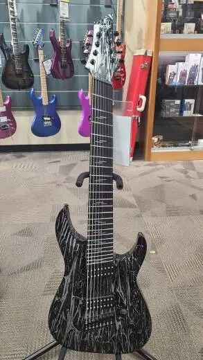 SCHECTER C-8 MS SILVER MOUNTAIN