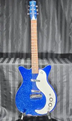 Danelectro - D59M-Blue Sparkle Metal Flake