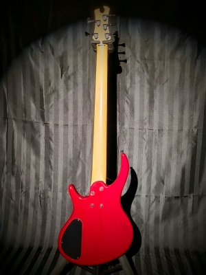 Epiphone Toby Deluxe V Bass - Translucent Red | Long & McQuade