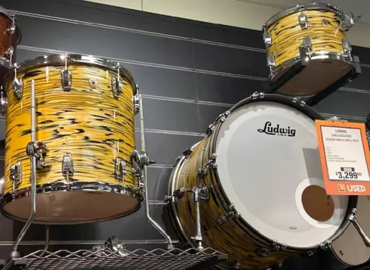 Store Special Product - LUDWIG CLS MAPLE FAB 22,13,16-LEMON OYSTER