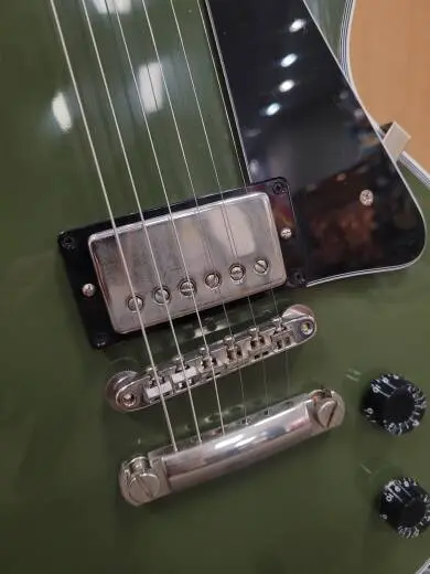 GIBSON LP CUSTOM 1 HB OLIVE DRAB VOS NH 2