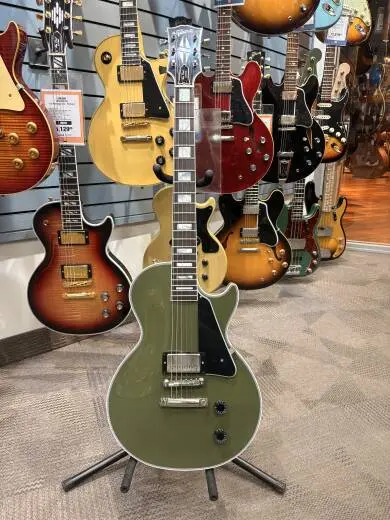 GIBSON LP CUSTOM 1 HB OLIVE DRAB VOS NH 2