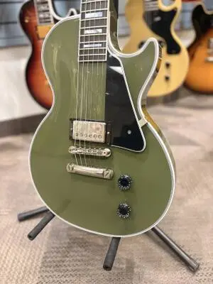GIBSON LP CUSTOM 1 HB OLIVE DRAB VOS NH 2