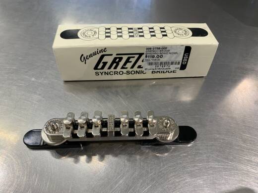 GRETSCH BRIDGE SYNCHRO-SONIC NICKEL W/BASE