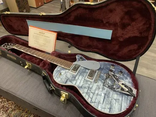 GRETSCH P.E G6129T LTD JET BLUE PEARL W/CS