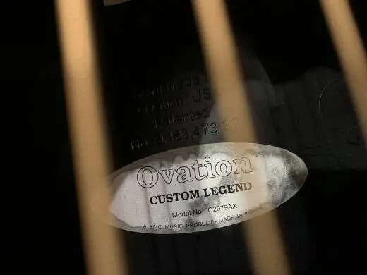 OVATION CUSTOM LEGEND DC CUT BLK W/ CASE 2