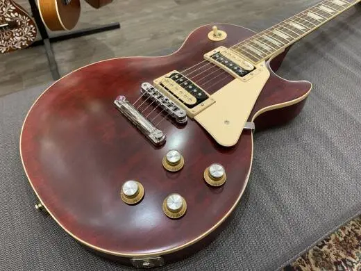 Gibson Les Paul Traditional Pro V Satin Electric Guitar Satin Wine Red 2