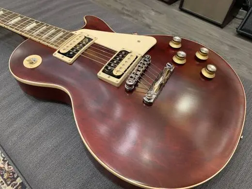 Gibson Les Paul Traditional Pro V Satin Electric Guitar Satin Wine Red 2