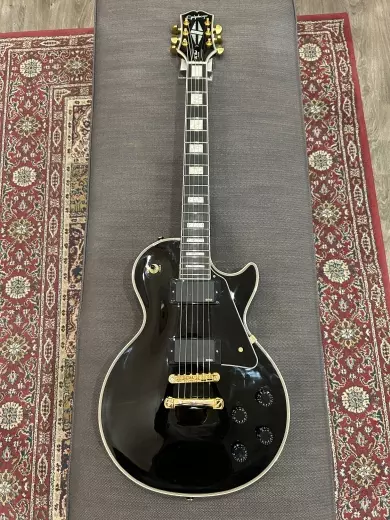 EPIPHONE LP CUSTOM EBONY W/ EMG