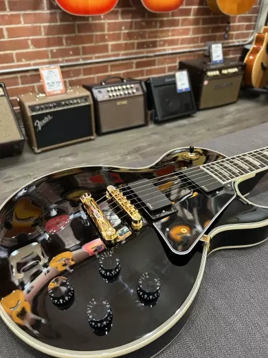 EPIPHONE LP CUSTOM EBONY W/ EMG 3