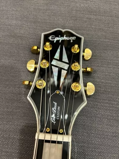 EPIPHONE LP CUSTOM EBONY W/ EMG 5