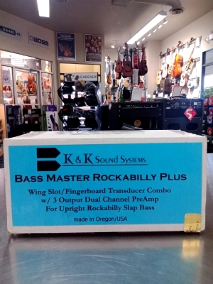 K & K Upright Bass Pickup BASS MASTER PLUS PICKUP W/PREAMP 3